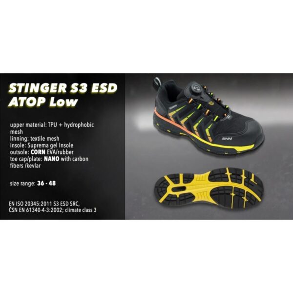 Darbo batai BENNON Stinger S3 SRC ESD | STINGER | darborubai.lt