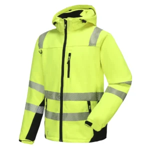 Signal jacket Pesso Softshell CALGARY, yellow | darborubai.lt
