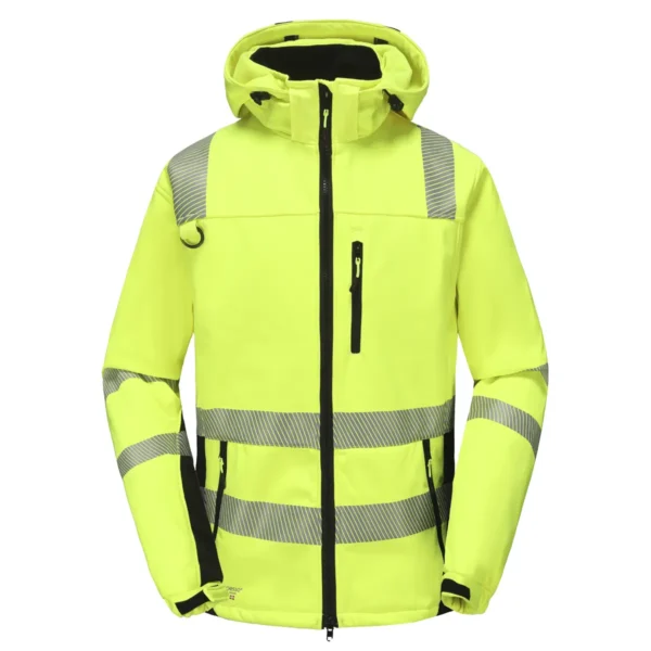 Signal jacket Pesso Softshell CALGARY, yellow | darborubai.lt