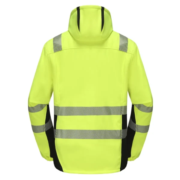 Signal jacket Pesso Softshell CALGARY, yellow | darborubai.lt