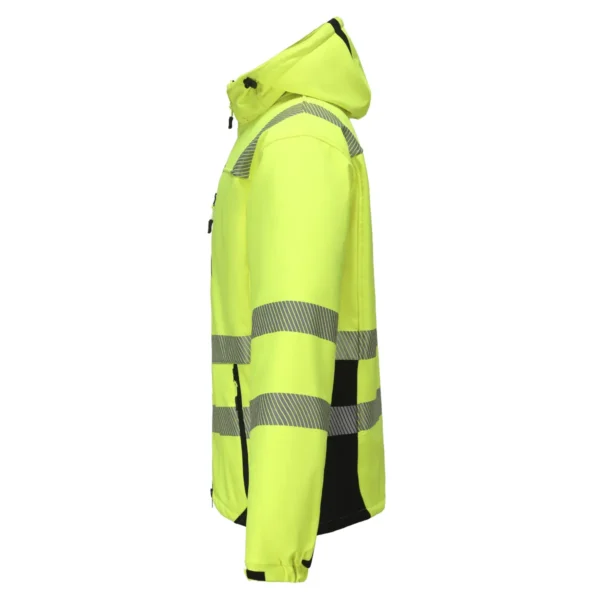 Signal jacket Pesso Softshell CALGARY, yellow | darborubai.lt