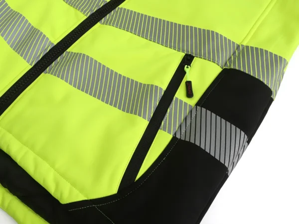 Signal jacket Pesso Softshell CALGARY, yellow | darborubai.lt