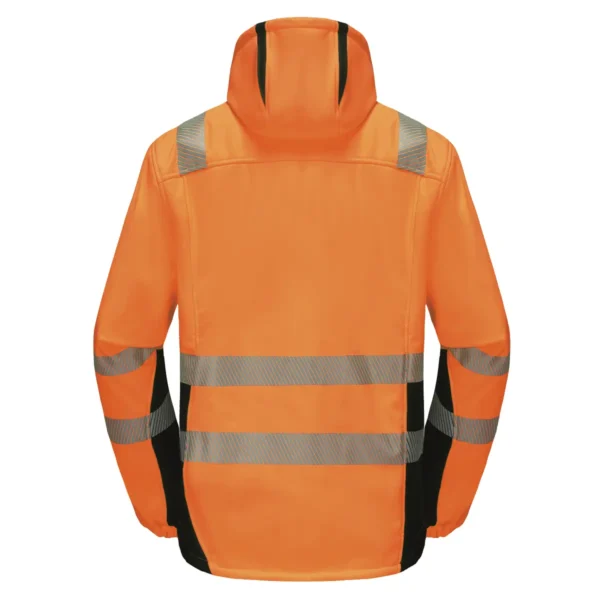 Signalinė striukė Pesso Softshell Calgary, oranžinė | darborubai.lt