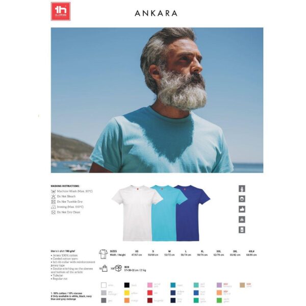 Marškinėliai Single Jersey THC Ankara juodi | darborubai.lt
