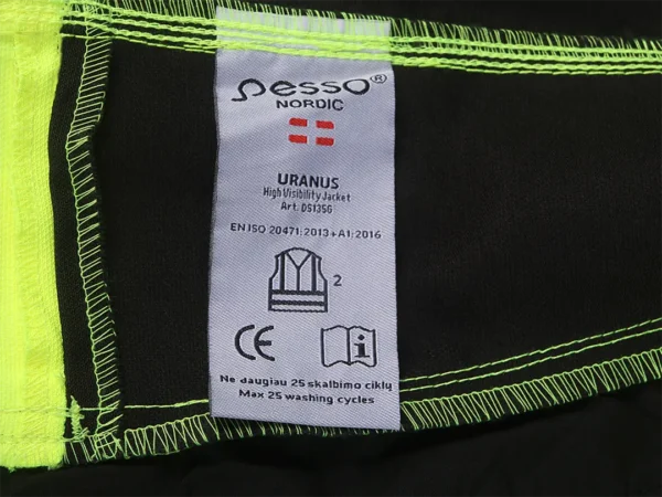 Darbo švarkas Pesso URANUS DS135G, geltonas | darborubai.lt