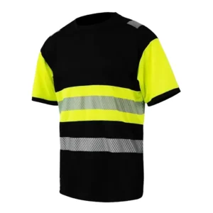 T-shirt Pesso HVM HI-VIS black-yellow, HVM_J | darborubai.lt