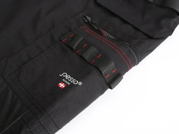 Darbo kelnės Pesso RipStop Pro KD115B, juodos | darborubai.lt