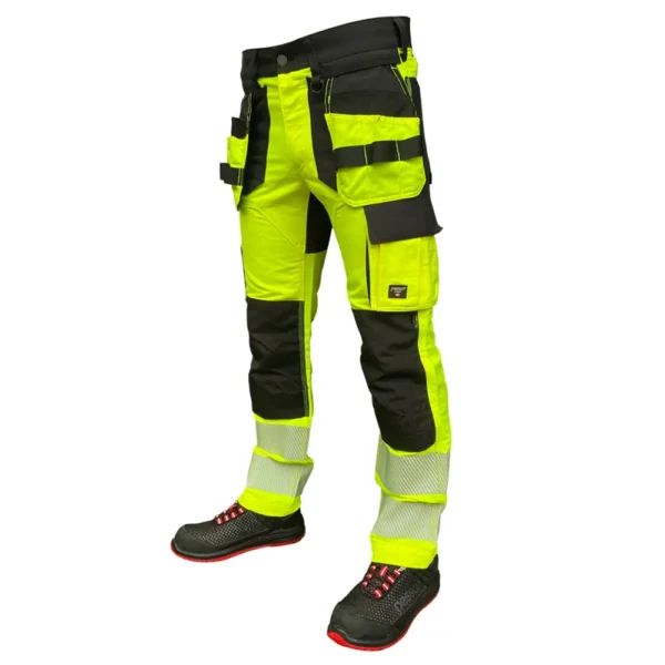 Darbo kelnės Pesso URANUS Flexpro KD135G, HI-VIS geltona | darborubai.lt
