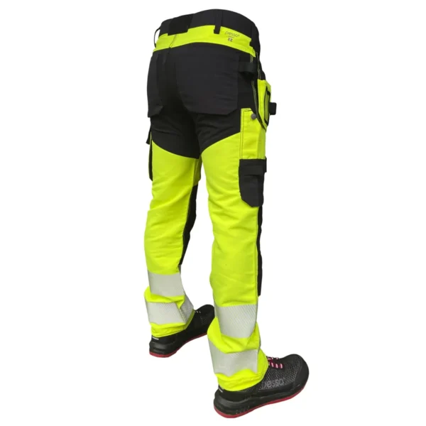 Darbo kelnės Pesso URANUS Flexpro KD135G, HI-VIS geltona | darborubai.lt