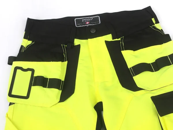 Darbo kelnės Pesso URANUS Flexpro KD135G, HI-VIS geltona | darborubai.lt
