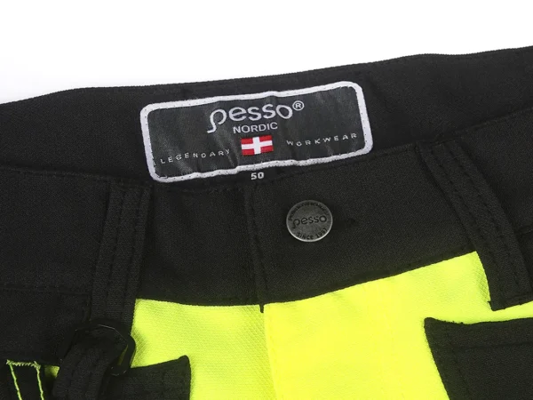 Darbo kelnės Pesso URANUS Flexpro KD135G, HI-VIS geltona | darborubai.lt