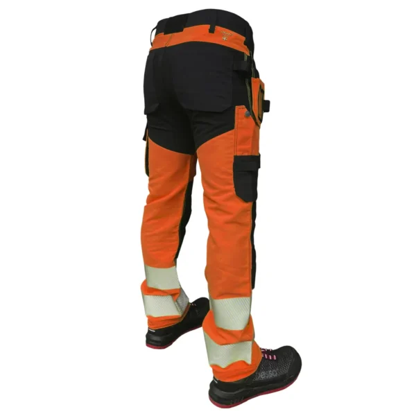 Darbo kelnės Pesso URANUS Flexpro KD135OR, HI-VIS oranžinė | darborubai.lt