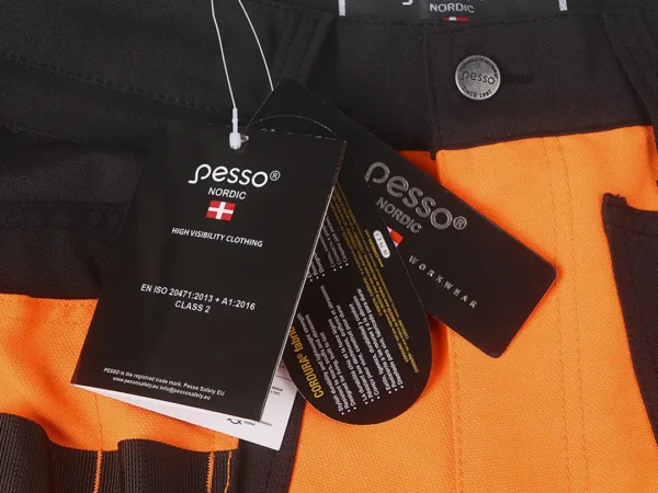 Darbo kelnės Pesso URANUS Flexpro KD135OR, HI-VIS oranžinė | darborubai.lt