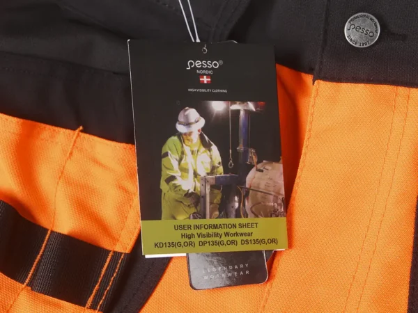 Darbo kelnės Pesso URANUS Flexpro KD135OR, HI-VIS oranžinė | darborubai.lt
