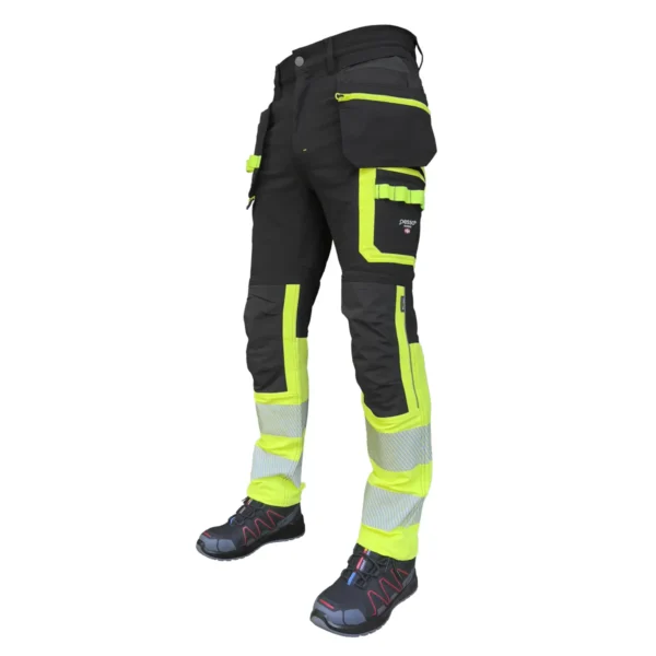 Darbo kelnės Pesso Jupiter Flex Fit KD175_HVG, geltona | darborubai.lt