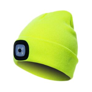 Megzta kepurė Pesso KLED su LED lemputėmis geltona | KLED_G | darborubai.lt