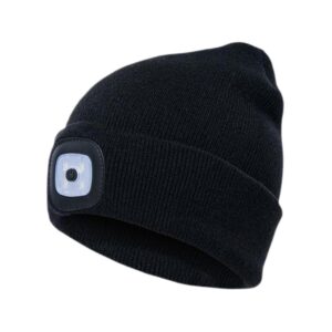 Megzta kepurė Pesso KLED su LED lemputėmis juoda | KLED_J | darborubai.lt