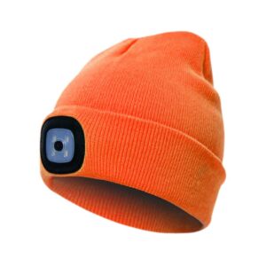 Megzta kepurė Pesso KLED su LED lemputėmis oranžinė | KLED_OR | darborubai.lt