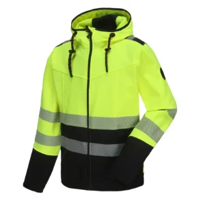 Jacket LEO_HVG Ripstop SoftShell Pesso, yellow | darborubai.lt