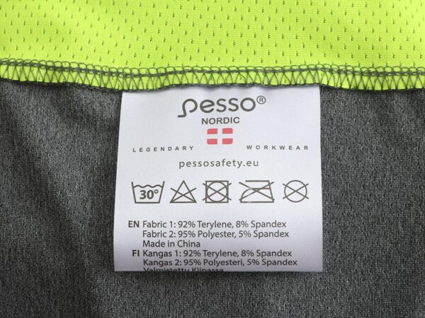 Marškinėliai Pesso Breeze MP205_G pilki/geltoni | darborubai.lt