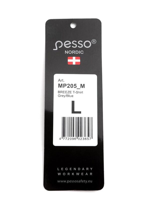 Marškinėliai Pesso Breeze MP205_M pilki/mėlyni | MP205_M | darborubai.lt