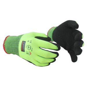 Darbo pirštinės Pesso NBR, aplietos nitrilu | PNBRG | darborubai.lt