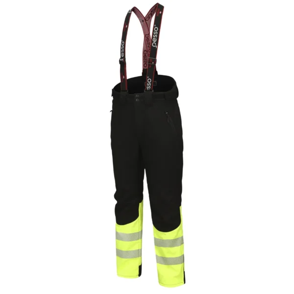 Šiltos neperšlampančios kelnės Pesso BARNABI_HVJ Softshell, juodos | darborubai.lt