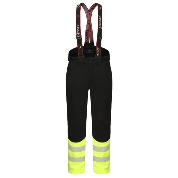 Šiltos neperšlampančios kelnės Pesso BARNABI_HVJ Softshell, juodos | darborubai.lt