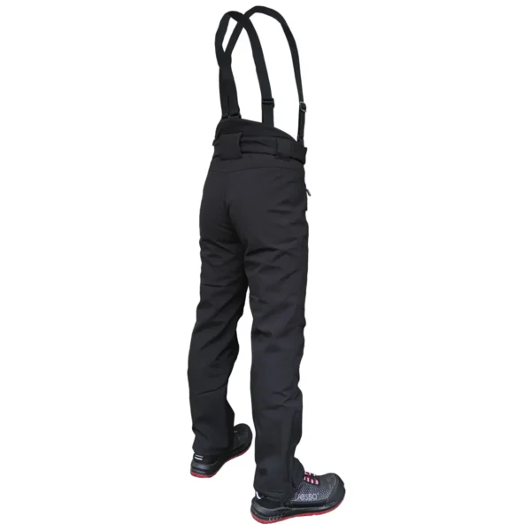 Šiltos neperšlampančios kelnės Pesso BARNABI Softshell, juodos | darborubai.lt