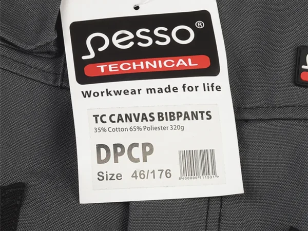Darbo puskombinezonis Pesso Canvas DPCP, pilkas | darborubai.lt