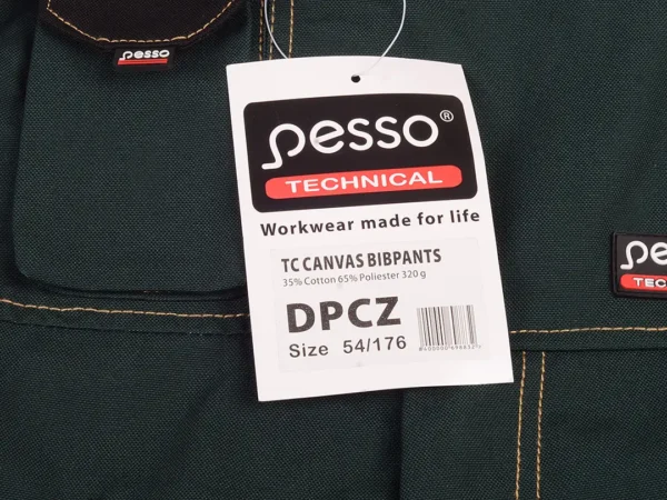 Work overalls Pesso Canvas DPCZ, green | darborubai.lt