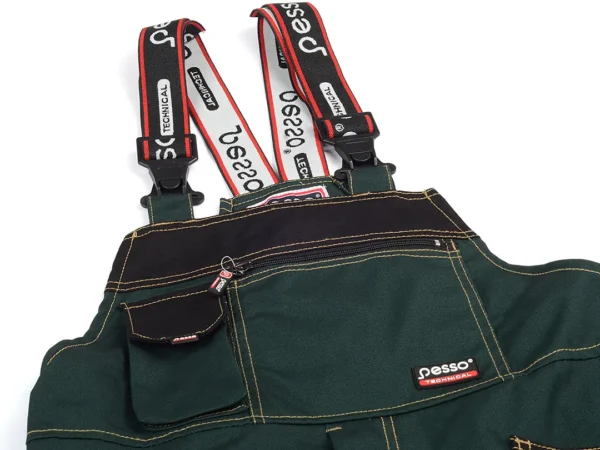 Work overalls Pesso Canvas DPCZ, green | darborubai.lt