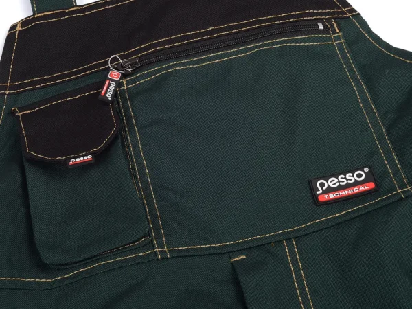 Work overalls Pesso Canvas DPCZ, green | darborubai.lt