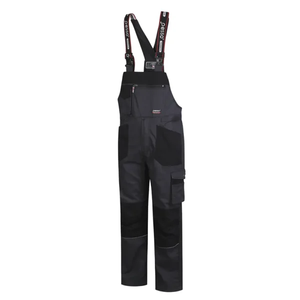 Darbo puskombinezonis Pesso Twill Stretch DPSTRETCHP, pilkas | darborubai.lt