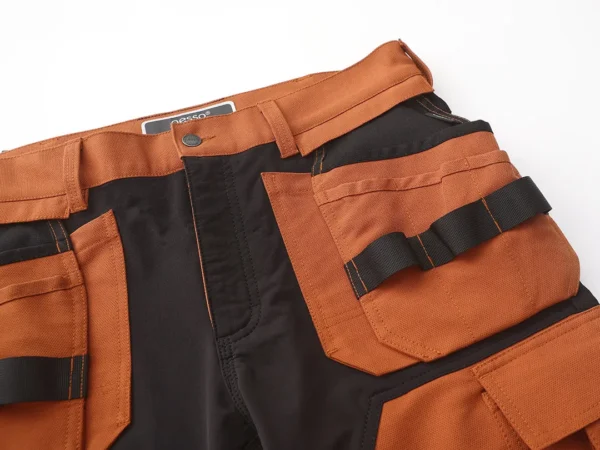 Darbo šortai Pesso TITAN Flexpro 125, Mountain Brown | darborubai.lt
