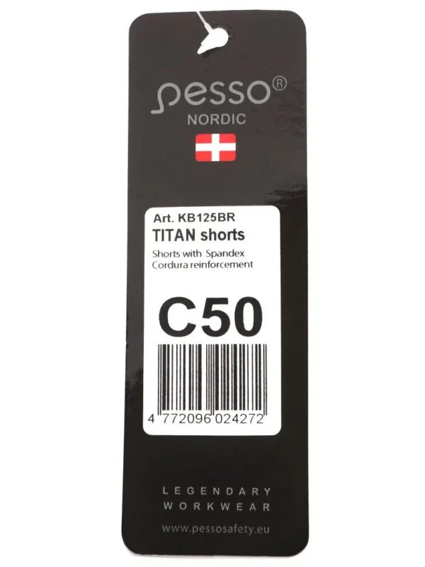 Darbo šortai Pesso TITAN Flexpro 125, Mountain Brown