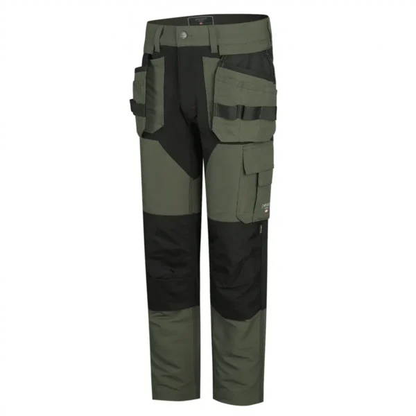 Darbo kelnės Pesso TITAN Flexpro, KD125Z, žalios | darborubai.lt