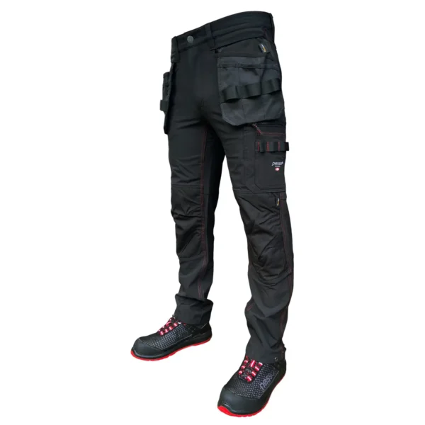 Darbo kelnės Pesso Stretch Mercury, KD145B, juodos | darborubai.lt