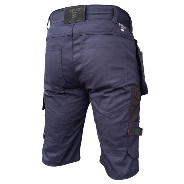 Darbo šortai Pesso Twill Stretch 215, KS215M, mėlyni | darborubai.lt