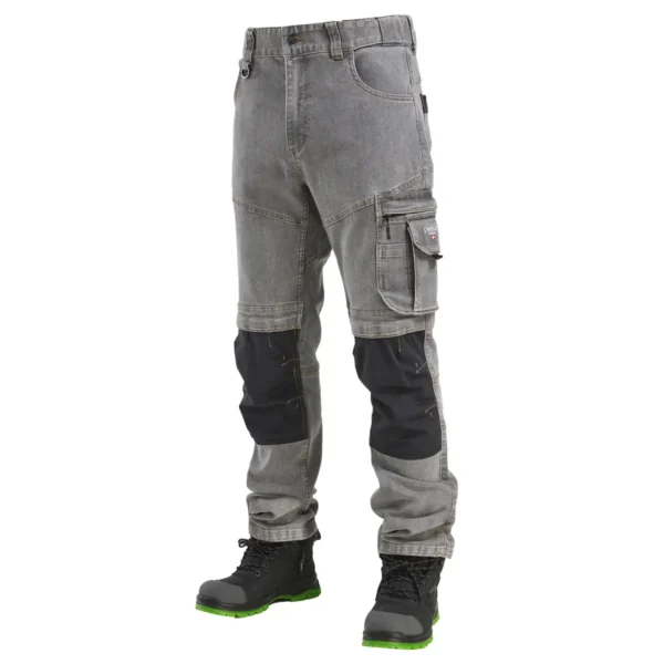 Darbo kelnės Pesso Denim Flex Ultimate Strech 155, pilkos | darborubai.lt