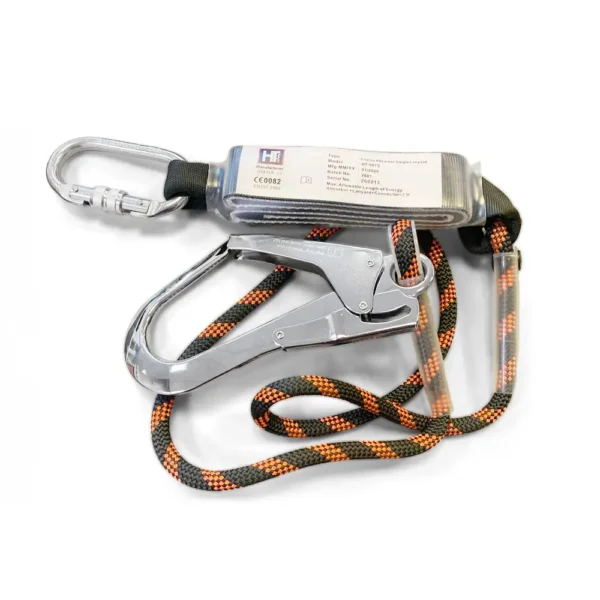 Apsauginis lynas su absorberiu ir dviem karabinais HT Safety 507