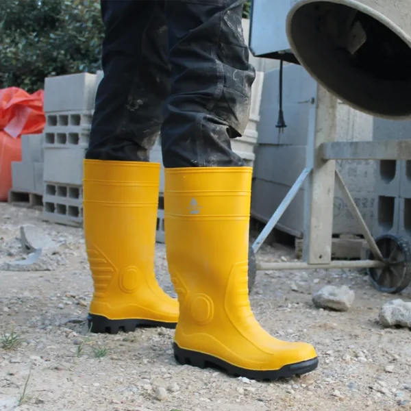 Guminiai PVC batai Delta Plus Copper S5 FO, geltoni