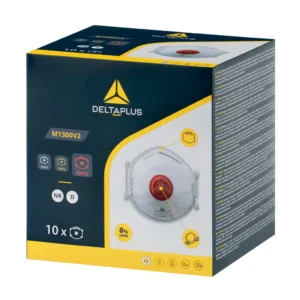 Vienkartiniai respiratoriai Delta Plus M1300V2 FFP3 su vožtuvu, 10 vnt.