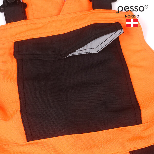 Workwear bibpants Pesso Uranus Flexpro DP135OR, orange