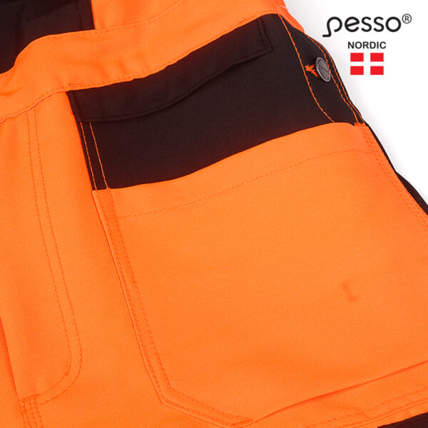 Workwear bibpants Pesso Uranus Flexpro DP135OR, orange