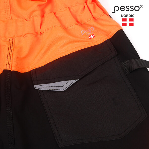 Workwear bibpants Pesso Uranus Flexpro DP135OR, orange