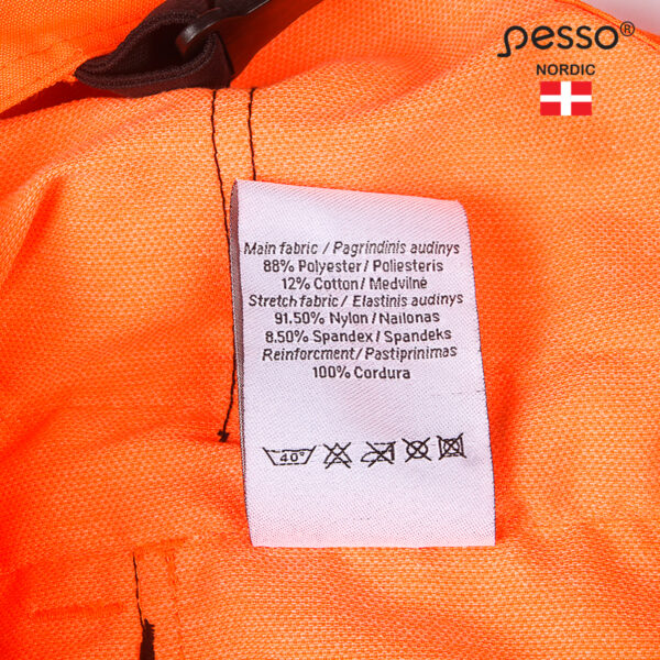 Workwear bibpants Pesso Uranus Flexpro DP135OR, orange